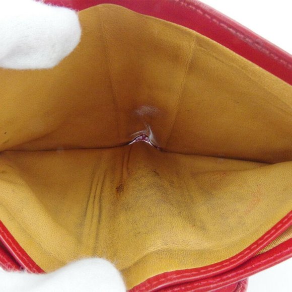 GUCCI two-fold wallet Horseshoe leather Auth used T17372 - Picture 2 of 9